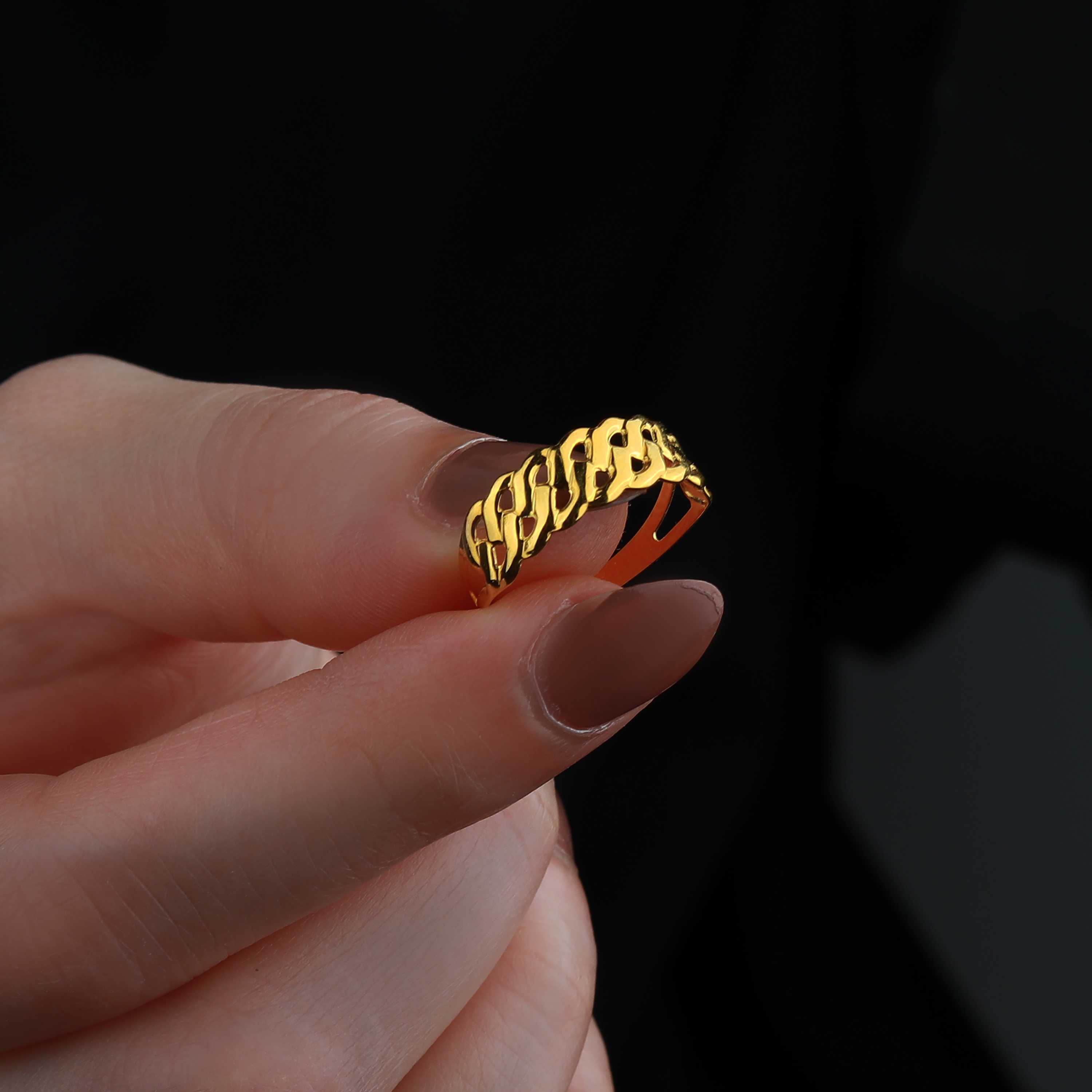 21 karat gold ring, Turkish made - (H-0316)
